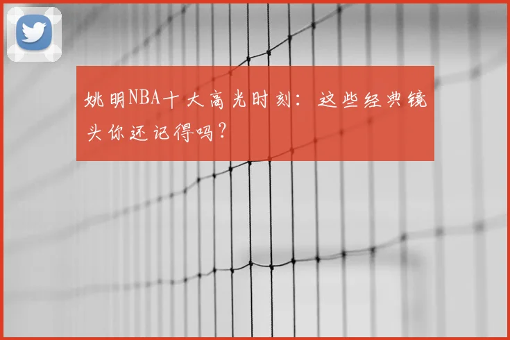 姚明NBA十大高光时刻：这些经典镜头你还记得吗？