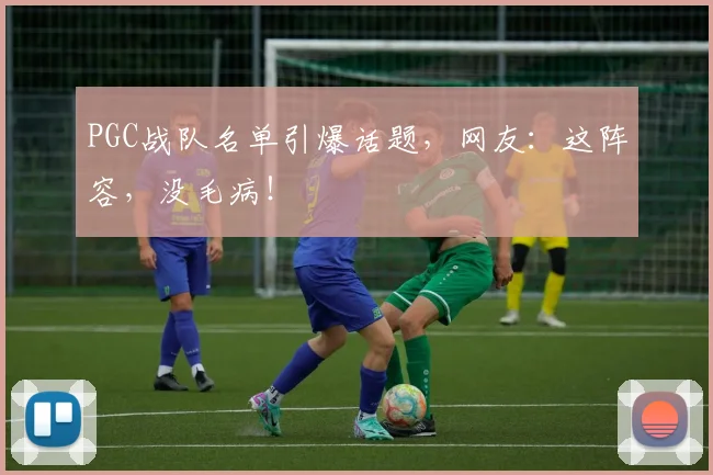 PGC战队名单引爆话题，网友：这阵容，没毛病！